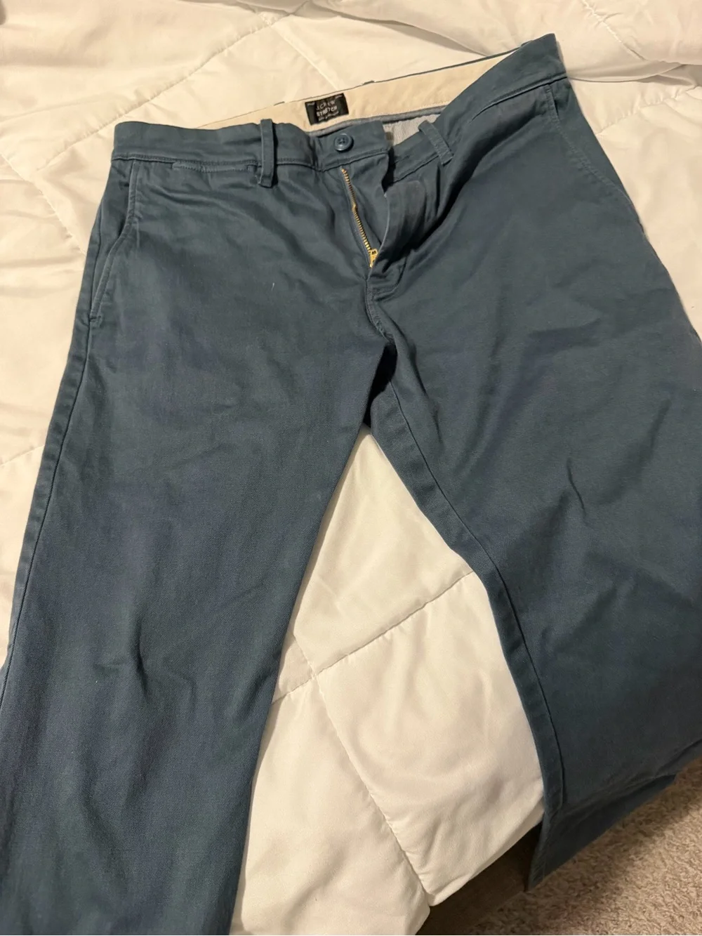 J. Crew Stretch Chinos in Deep Navy